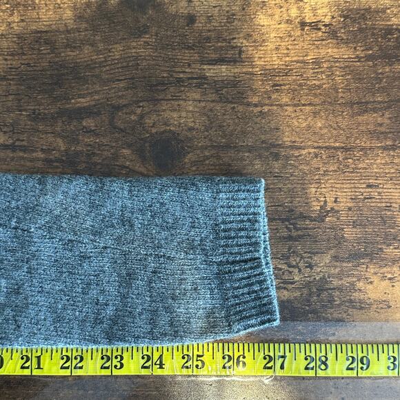 Toad Co 100 Lambswool Cardigan Sweater Large Gray Sustainable Minimalist EUC - Picture 5 of 9